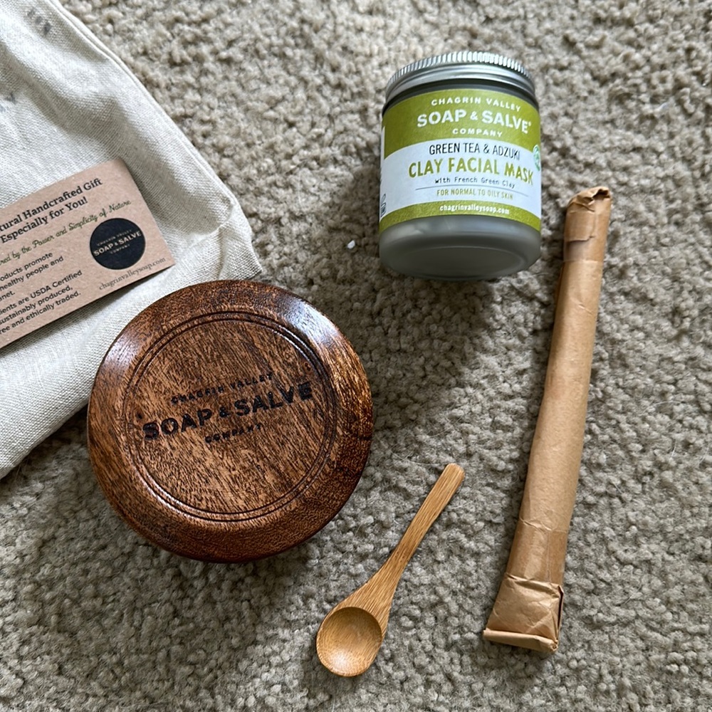 Facial Clay Mask Organic Set from Chagrin Valley Soap & Salve